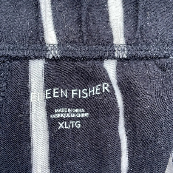 Eileen Fisher Stripe Organic Cotton Capri Pants - Picture 6 of 7